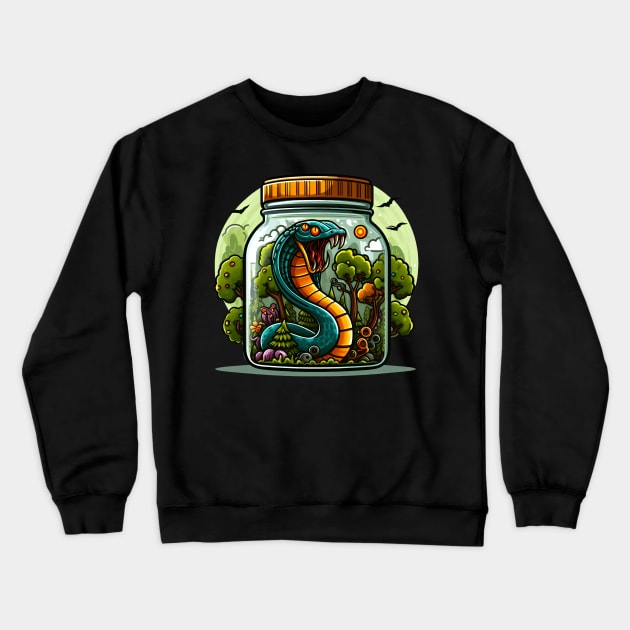 Cobra King Crewneck Sweatshirt by Bentonhio